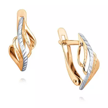 Серьги из красного золота 585 пробы