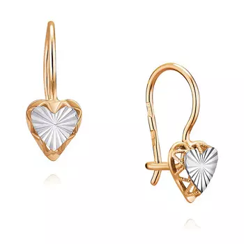 Серьги из красного золота 585 пробы