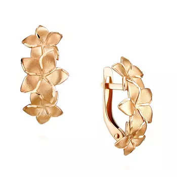 Серьги из красного золота 585 пробы