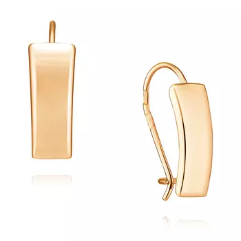 Серьги из красного золота 585 пробы