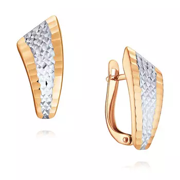 Серьги из красного золота 585 пробы