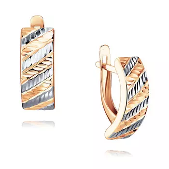 Серьги из красного золота 585 пробы