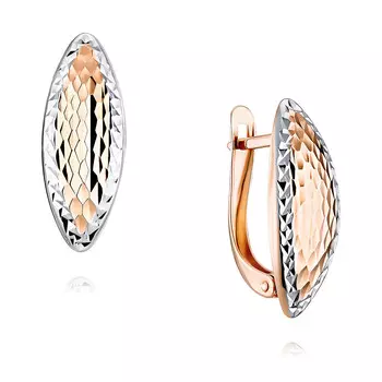 Серьги из красного золота 585 пробы