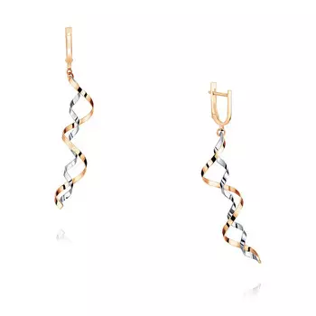 Серьги из красного золота 585 пробы