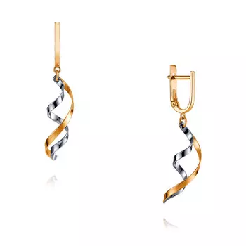 Серьги из красного золота 585 пробы