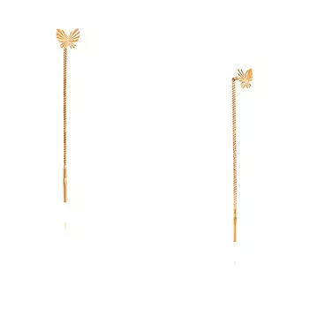 Серьги из красного золота 585 пробы