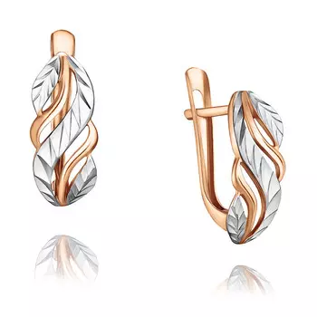 Серьги из красного золота 585 пробы