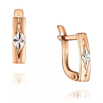 Серьги из красного золота 585 пробы