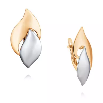 Серьги из красного золота 585 пробы