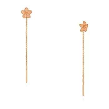 Серьги из красного золота 585 пробы
