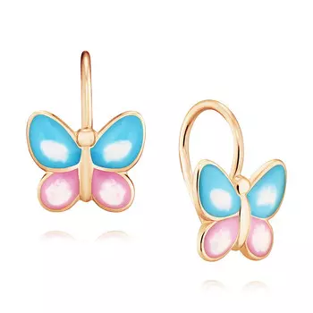 Серьги из красного золота 585 пробы