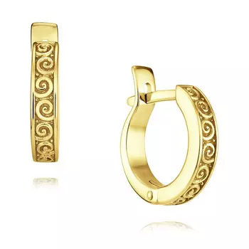Серьги из желтого золота 585 пробы
