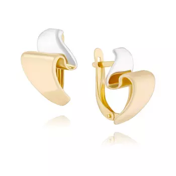 Серьги из желтого золота 585 пробы