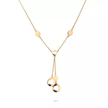 Шейное украшение из красного золота 585 пробы