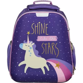 №1 School Ранец анатомический Единорог Shine