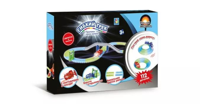 1 Toy Гибкий трек Ночной Экспресс