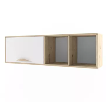 38 Попугаев Полка настенная прямая с ящиком 2+2