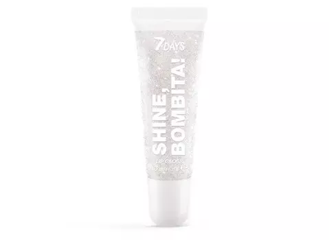 7Days Блеск для губ мерцающий с шимером shine bombita 10 мл