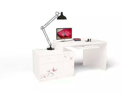 ABC-King Стол модульный Г и Тумба 400+400 Swarovski Фея (левый)