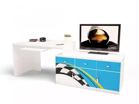 ABC-King Стол модульный Г и Тумба 400+800 La-man (левый)