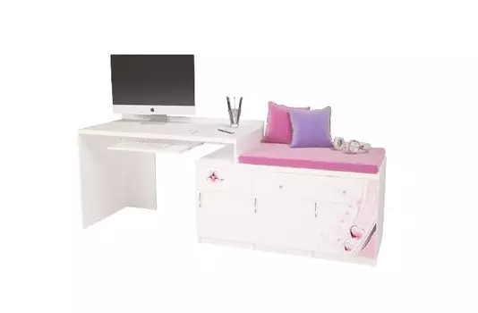 ABC-King Стол модульный Г и Тумба 400+800 Princess (правый)