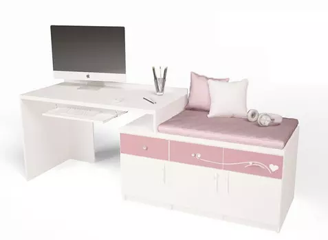 ABC-King Стол модульный Г Правый Тумба 1200 Lovely