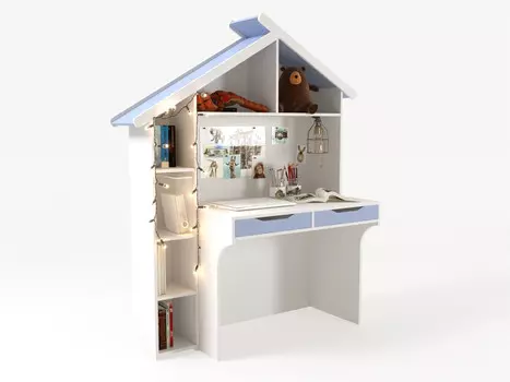 ABC-King Стол со стеллажом Домик левый