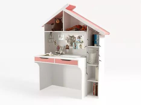 ABC-King Стол со стеллажом Домик правый