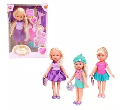 ABtoys Кукла Весенний вальс с аксессуарами 23 см