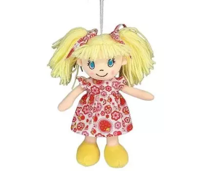 ABtoys Кукла в платье в цветочек 20 см