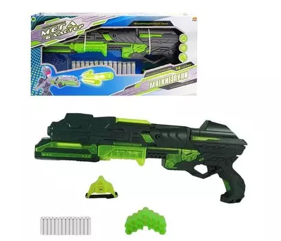 ABtoys Мегабластер с 14 мягкими снарядами и аксессуарами PT-00807