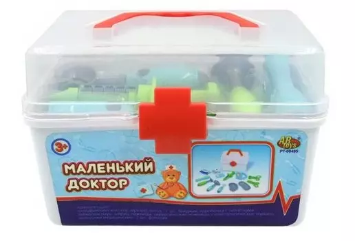ABtoys Набор Маленький доктор в чемоданчике (13 предметов)