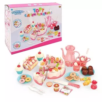 ABtoys Помогаю маме Торт с аксессуарами (83 предмета)