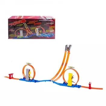 ABtoys Трек Супер Гонщик с 2-мя металлическими машинами C-00228