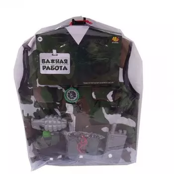 ABtoys Важная работа Форма военного с аксессуарами (10 предметов)