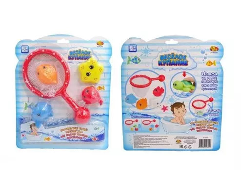 ABtoys Веселое купание Сачок и 4 фигурки
