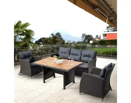 Afina Garden Обеденный комплект мебели с диваном AFM-308G
