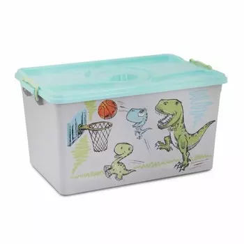 Альтернатива (Башпласт) Контейнер Динозаврики 50 л