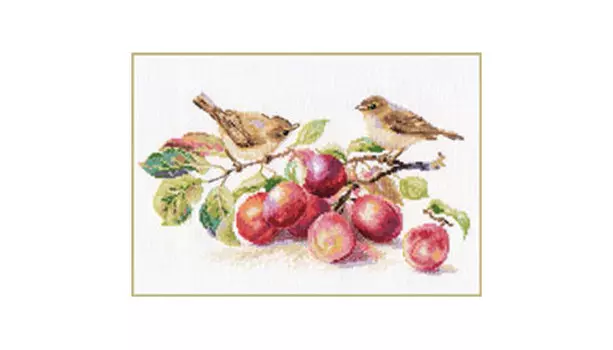 Алиса-К Набор для вышивания Пеночки и слива 29х16 см