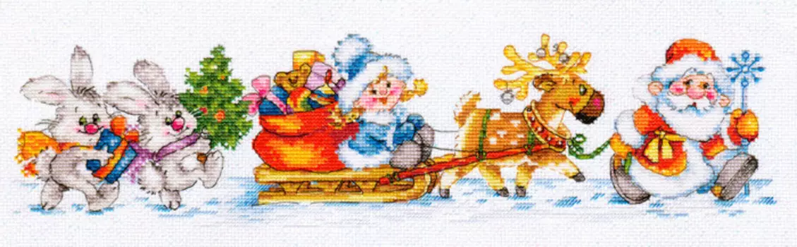 Алиса-К Набор для вышивания С Новым годом! 40х10 см