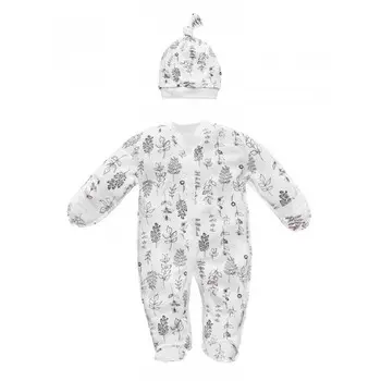 AmaroBaby Комбинезон-слип с шапочкой Растения