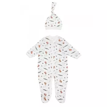 AmaroBaby Комбинезон-слип с шапочкой Soft Hugs Крокодильчики