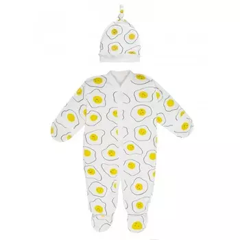 AmaroBaby Комбинезон-слип с шапочкой Яичница