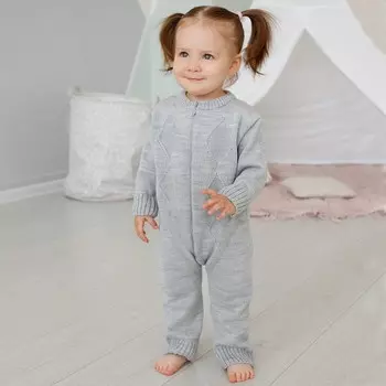 AmaroBaby Комбинезон вязаный Pure Love Romb на молнии
