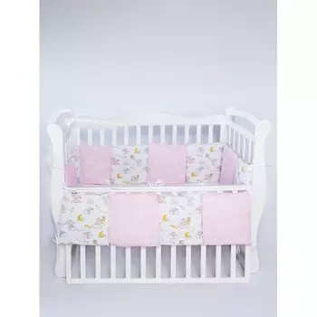 AmaroBaby Комплект наволочек на бортики в кроватку Мышата в облаках 30х30 12 шт.