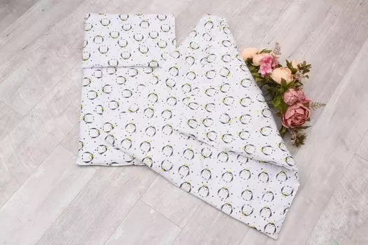 AmaroBaby Комплект в коляску Mommy Star Пингвины (3 предмета)