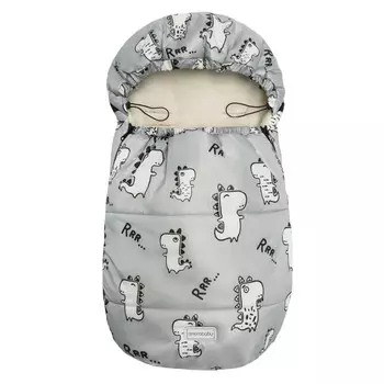 AmaroBaby Конверт зимний меховой Snowy Baby Динозавры 85х50 см