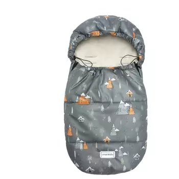 AmaroBaby Конверт зимний меховой Snowy Baby Горы 85х50 см