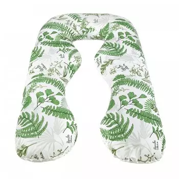 AmaroBaby Подушка для беременных Exclusive Soft Collection Папоротники 340х72 см