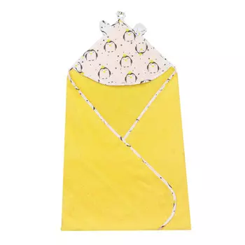 AmaroBaby Полотенце с уголком Cute Love Пингвины